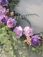 Load image into Gallery viewer, Wreaths-  Purple Floral Wreath