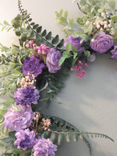 Load image into Gallery viewer, Wreaths-  Purple Floral Wreath