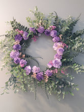 Load image into Gallery viewer, Wreaths-  Purple Floral Wreath