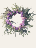 Wreaths-  Purple Floral Wreath