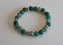 Load image into Gallery viewer, Jewelry - Green Agate Bead Bracelet