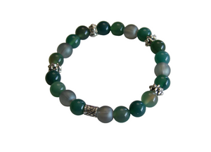 Jewelry - Green Agate Bead Bracelet
