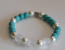 Load image into Gallery viewer, Jewelry- Turquoise Magnesite Bead Bracelet