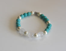Load image into Gallery viewer, Jewelry- Turquoise Magnesite Bead Bracelet