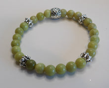 Load image into Gallery viewer, Jewelry - Lime Green Jade Bead Bracelet