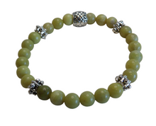 Load image into Gallery viewer, Jewelry - Lime Green Jade Bead Bracelet