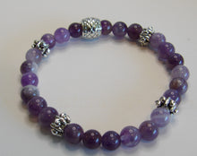 Load image into Gallery viewer, Jewelry- Amethyst Bead Bracelet