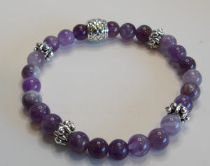 Jewelry- Amethyst Bead Bracelet