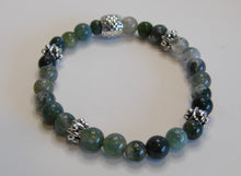 Load image into Gallery viewer, Jewelry- Green Agate Bead Bracelet