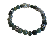 Load image into Gallery viewer, Jewelry- Green Agate Bead Bracelet