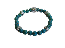 Load image into Gallery viewer, Jewelry - Blue Turquoise Bead Bracelet