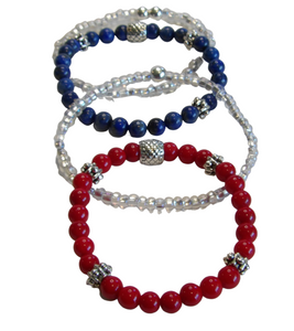 Jewelry - Red, white and Blue set