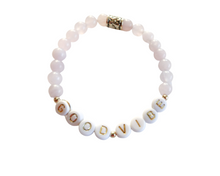 Load image into Gallery viewer, Balance Bracelets- GOOD VIBE rose quartz bead bracelet