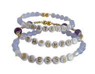 Balance Bracelets -  THANKFUL GRATEFUL BLESSED bracelet