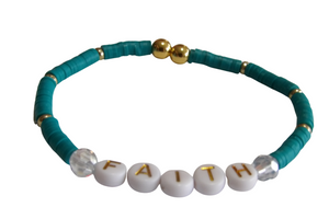 Balance Bracelets- FAITH  Heishi bracelet
