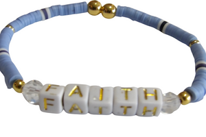 Balance Bracelets- FAITH  Heishi bracelet