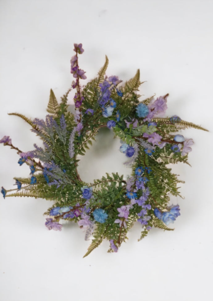 Wreath- Purple Flowers