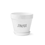 Pottery - Planter w Sprout wording