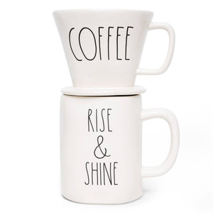 Pottery -Rise and Shine Coffee Drip and Mug