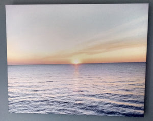ART -Lake Huron Sunrise Canvas Photo Print