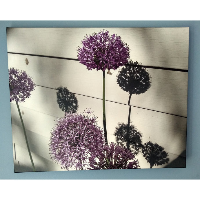 ART -Purple Spring Flower Canvas Photo Print