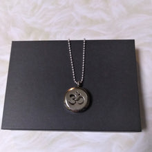 Load image into Gallery viewer, Jewelry -  OM Meditation round silver locket with chain