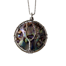 Load image into Gallery viewer, Jewelry- Necklace with Abalone shell pendant