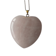 Load image into Gallery viewer, Jewelry - Pink Heart Rose Quartz pendant with chain