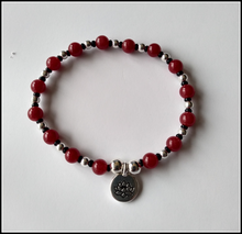 Load image into Gallery viewer, Jewelry - Red Jade bead bracelet
