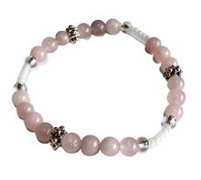 Load image into Gallery viewer, Jewelry- Pink Rose Quartz bracelet
