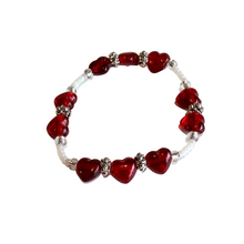 Load image into Gallery viewer, Jewelry - Red Hearts bracelet