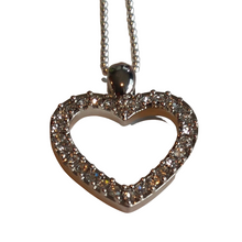 Load image into Gallery viewer, Jewelry- Heart Crystal Pendant with Chain
