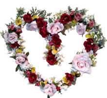 Load image into Gallery viewer, Wreaths - Heart Shape Floral Wreath