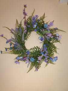 Wreath- Purple Flowers