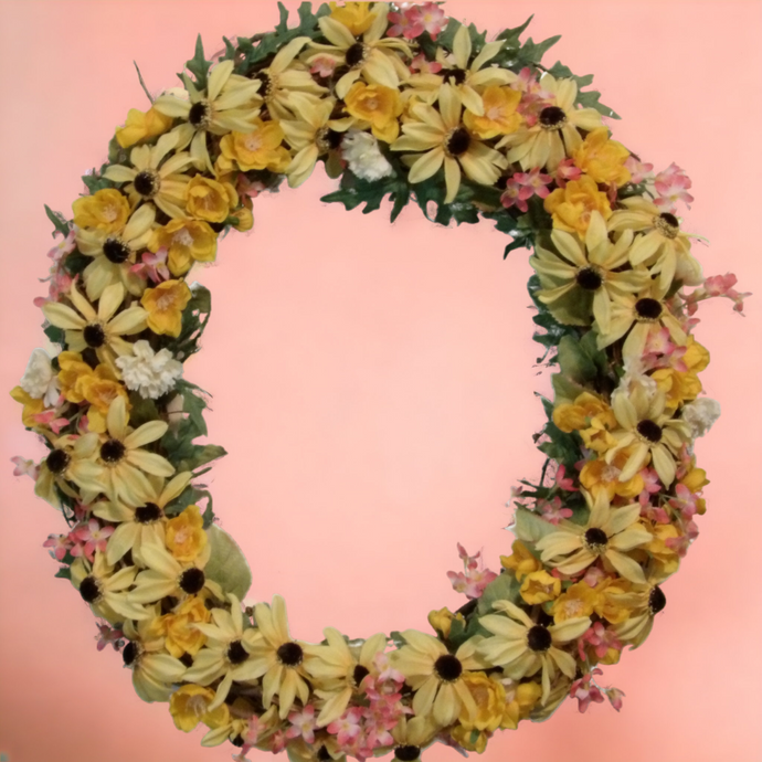 Wreaths- Yellow and Pink
