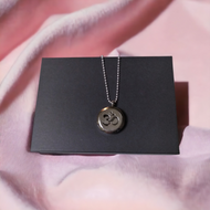 Jewelry -  OM Meditation round silver locket with chain