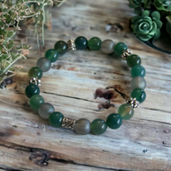 Jewelry - Green Agate Bead Bracelet