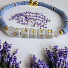 Load image into Gallery viewer, Balance Bracelets- FAITH  Heishi bracelet
