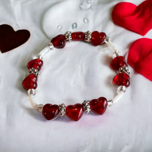 Load image into Gallery viewer, Jewelry - Red Hearts bracelet