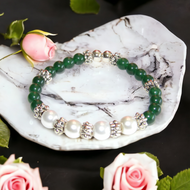 Jewelry- Jade Green bead bracelet
