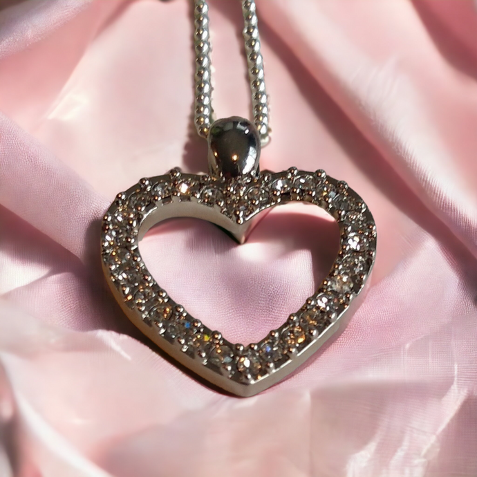 Jewelry- Heart Crystal Pendant with Chain