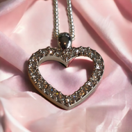 Jewelry- Heart Crystal Pendant with Chain