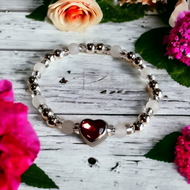 Jewelry- Pink Crystal heart bracelet