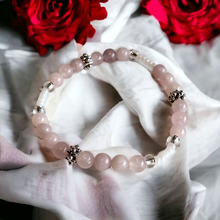 Load image into Gallery viewer, Jewelry- Pink Rose Quartz bracelet