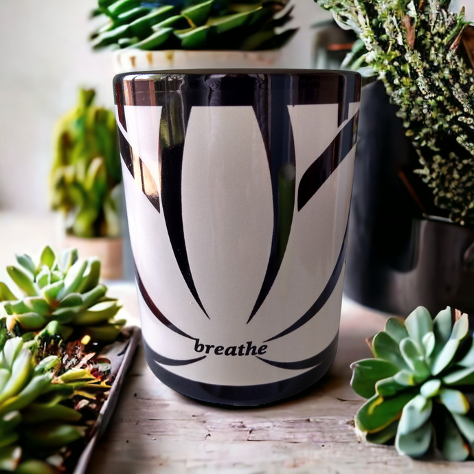MUGS -Breathe black coffee mug