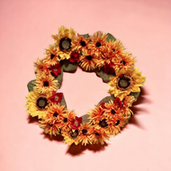 Wreaths- Fall Sunflowers and Daisies
